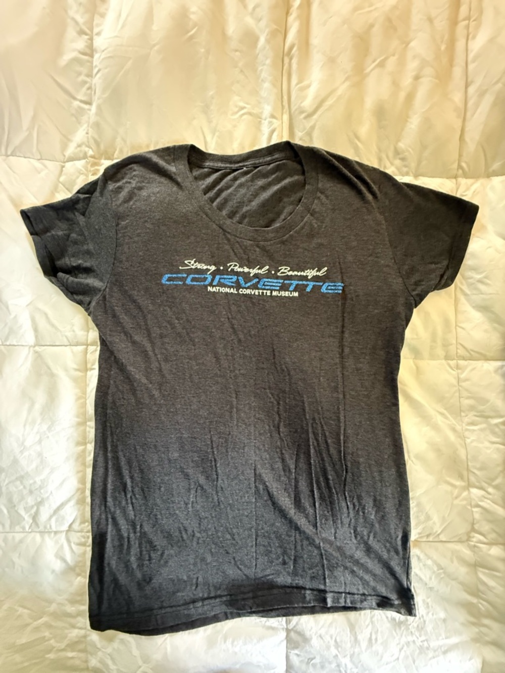 Corvette Graphic Tee with Blue Script
